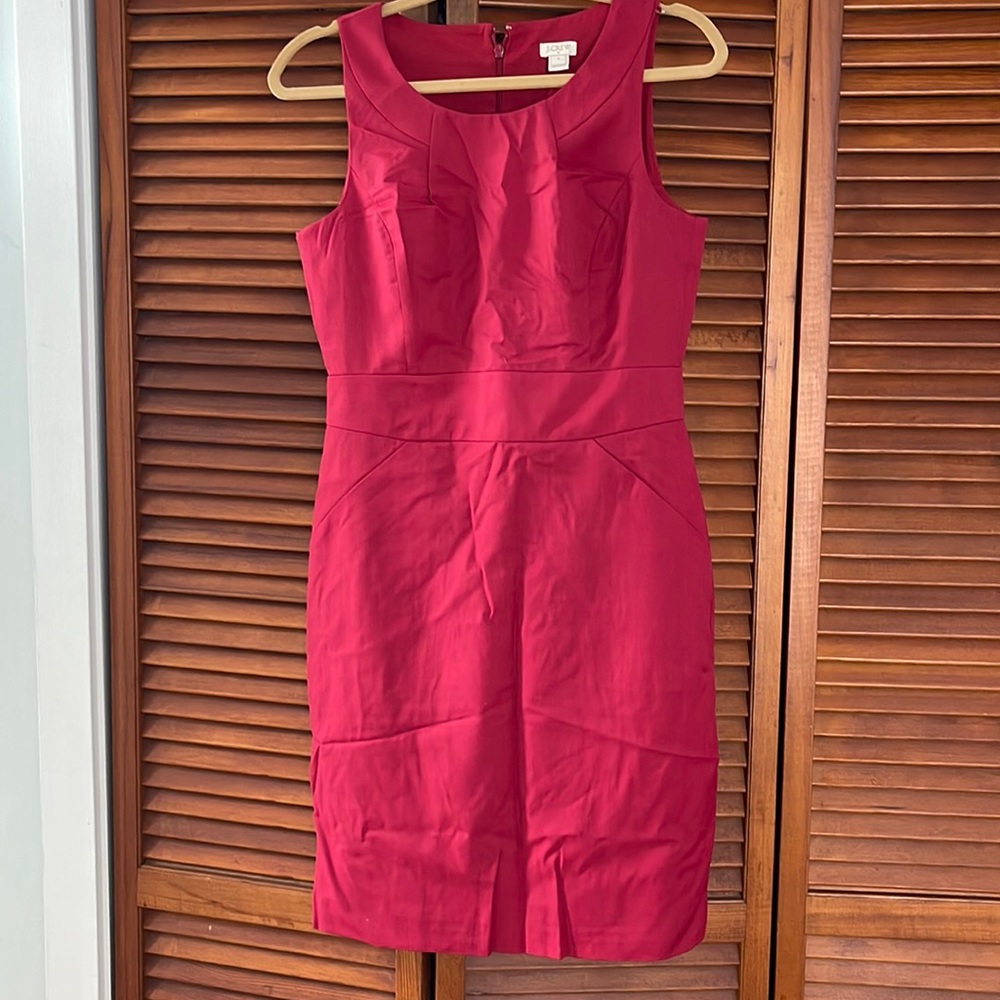 J. Crew red dress